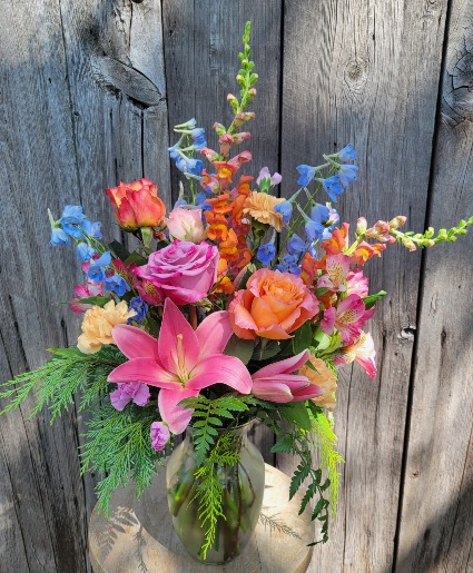 Sweet Sorbet Flowers in a vase
