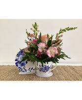 Sweet Tea Cup Keepsake Floral Arrangement 