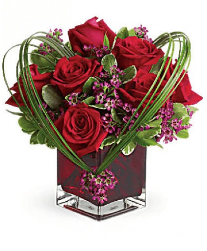 SWEET THOUGHTS BOUQUET WITH RED ROSES  