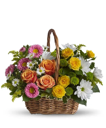 SWEET TRANQUILITY BASKET ARRANGEMENT