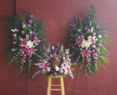 Sweet Urn and Purple Elegant Sympathy Combo