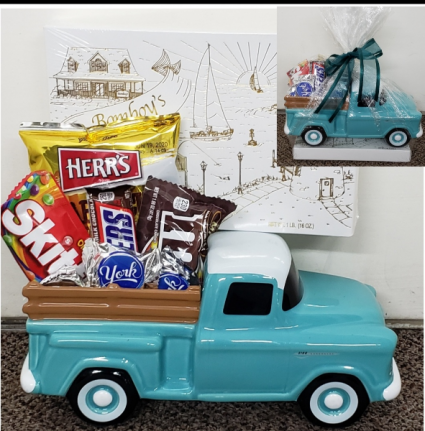 Sweeten Them Up Chevy Truck Keepsake with Treats (local only)