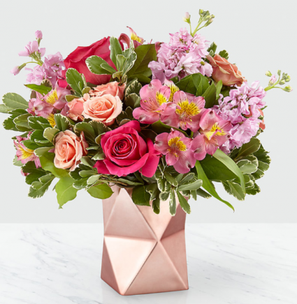 Pink Geometric Design Bouquet