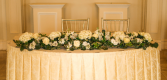 Sweetheart and Head Table Flowers Wedding Flowers