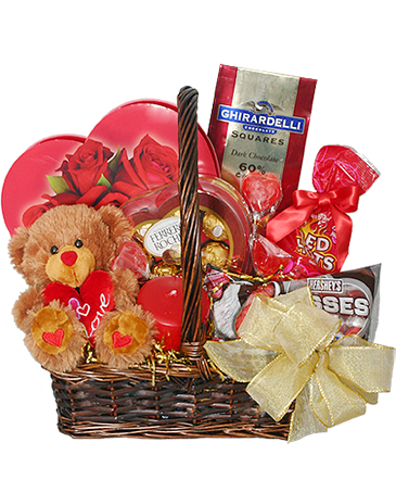 $79 Valentine Basket, Jenny's Gift Baskets