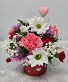 Sweetheart Basket Flower Arrangement 