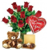 Sweetheart Package Rose Arrangement