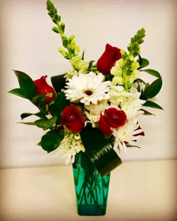 Hugs Red & White Floral