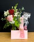 Sweetheart Bloom and Brew Vase Arrangment and Gift Card Combo