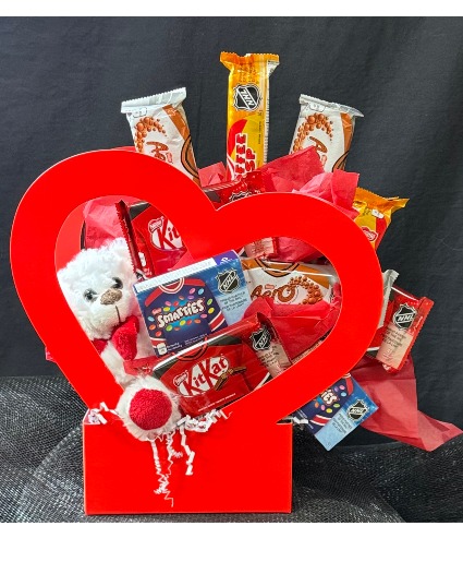 Sweetheart's Delight Gift Box Special Candy Gift Box with Plush Bear