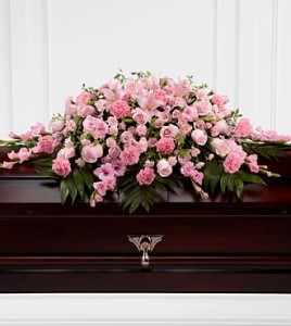 Sweetly at Rest Casket Spray