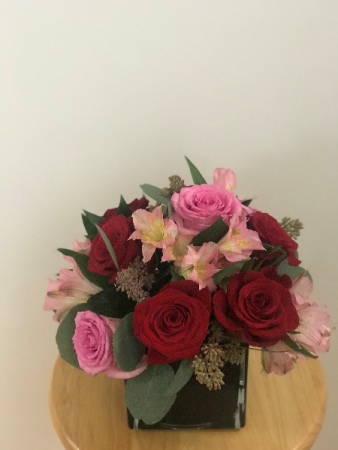 Sweetly Low vase arrangement