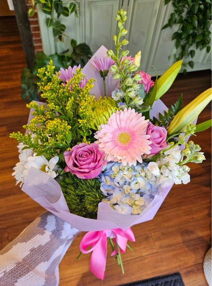 Sweetly Spring  Wrapped Bouquet