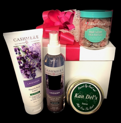 Sweets, Spa & Scent Gift Set with Decadent Scent & Sweets