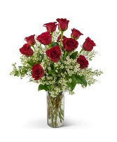 Swoon Over Me Dozen Red Roses All Around Arrangement