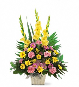 SYF-11 Can be done in the colours of your choice Sympathy Arrangement 
