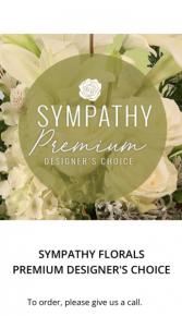 For your urgent need of sympathy flowers for funeral service.Ordering 'Designer's Choice' would guarantee you get a beautiful arrangement ... ‘basket’  or  ‘standing spray’  -on an easel, for Same-Day or Next-Day delivery.