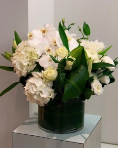 white arrangement  