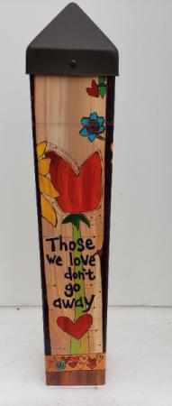 Sympathy Art Pole  Garden Giftware