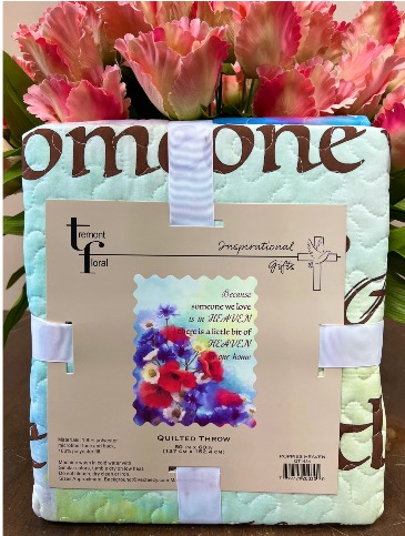 Sympathy Quilted Throw in Mcdonough, GA | Parade of Flowers Sympathy Quilted Throw in Mcdonough, GA | Parade of Flowers