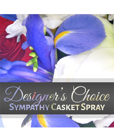 Sympathy Casket Spray Designer's Choice in Honesdale, PA | BOLD'S FLORIST,GARDEN CENTER & GIFT SHOP