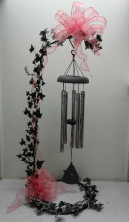 Sympathy Chimes - Large Chimes displayed on stand