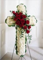 Sympathy Cross Funeral Arrangement