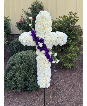 Sympathy Cross Flower Arrangement