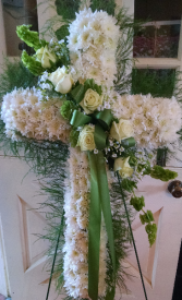 Sympathy Cross funeral flowers