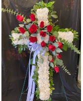 Sympathy Cross Rose Cross