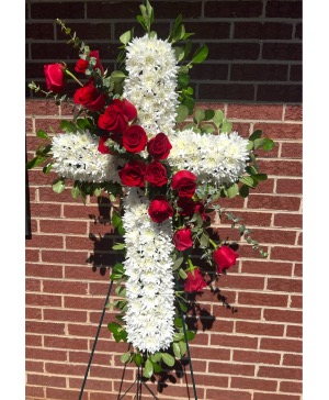 Sympathy Cross Standing Cross Spray