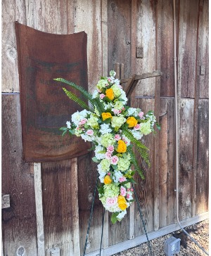 Sympathy Cross Standing Spray Standing Cross Spray