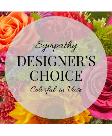 Sympathy Designer's Choice Colorful in Vase Arrangement in Cherokee, IA | Blooming House Sympathy Designer's Choice Colorful in Vase Arrangement in Cherokee, IA | Blooming House