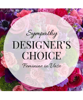 Sympathy Designer's Choice Feminine in Vase Arrangement