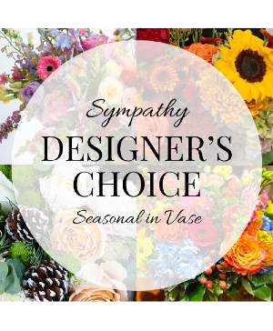 Sympathy Designer's Choice Seasonal in Vase Arrangement