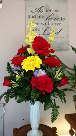 Sympathy for your loved ones Silk flower