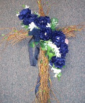 Sympathy Silk Grapevine Cross  