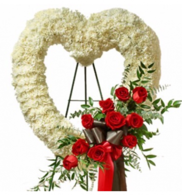 Sympathy Heart Standing Spray