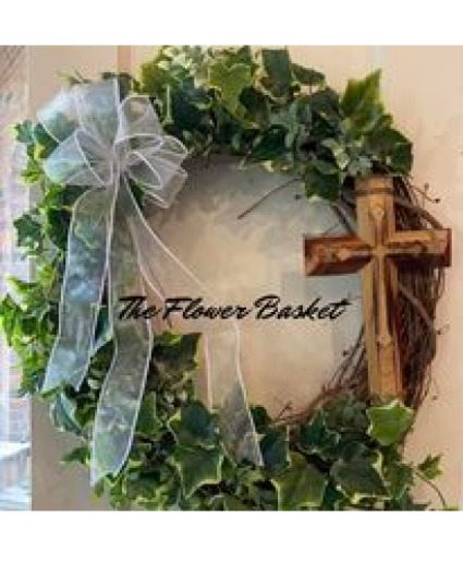 Sympathy Or Door  Grapevine Wreath  Silk Ivy Wreath 