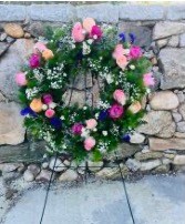 Sympathy Pastel/Colors WREATH  