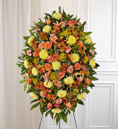 Sympathy Spray in Fall Colors Standing Spray