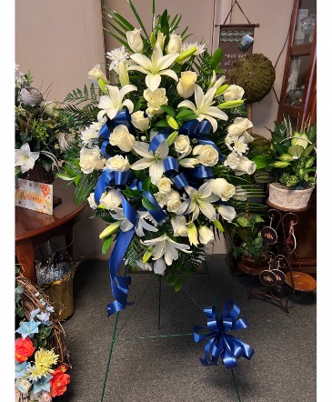 Sympathy Standing Spray  Fresh in Pikeville, KY | Family Ties Floral