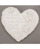 Butterfly Heart Sympathy Stone