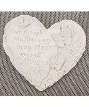 Butterfly Heart Sympathy Stone