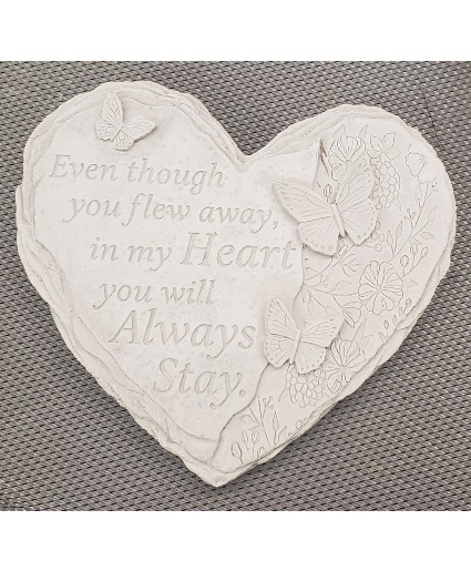 Butterfly Heart Sympathy Stone