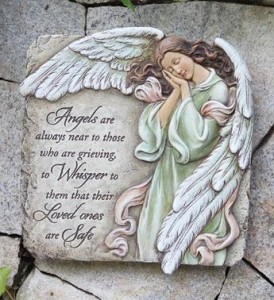 Sympathy Tribute Angel Plaque