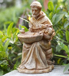 Sympathy Tribute St Francis Birdfeeder Statue In Du Bois Pa