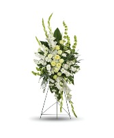 Sympathy White Standing Spray 