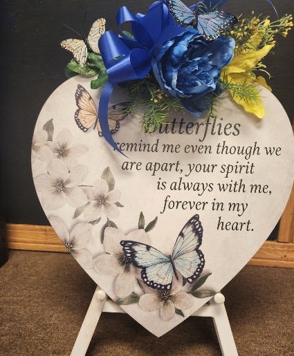 Sympathy Wooden Heart 