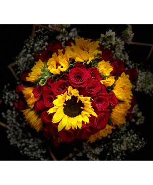 Sunflower Buchon Bouquet